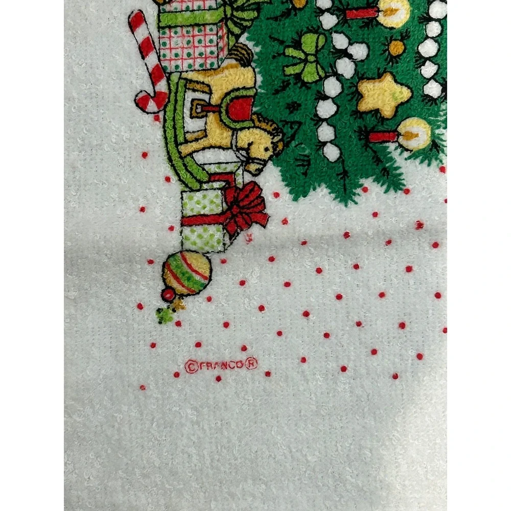 NEW VTG Cannon Christmas Tree Towel Made in USA Franco Kitchen Farmhouse Decor